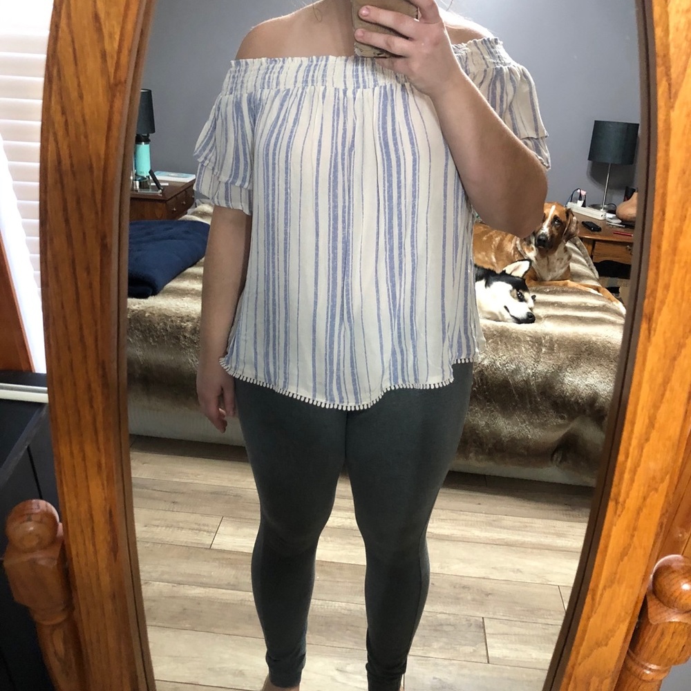 Off the shoulder shirt